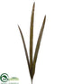 Silk Plants Direct Flax Leaf Spray - Green Burgundy - Pack of 12