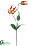 Silk Plants Direct Gloriosa Spray - Flame - Pack of 12