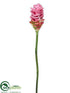 Silk Plants Direct Ginger Flower Spray - Rose - Pack of 12