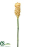 Silk Plants Direct Ginger Flower Spray - Yellow - Pack of 12