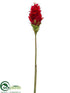 Silk Plants Direct Ginger Flower Spray - Red - Pack of 12