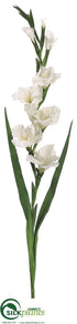 Silk Plants Direct Gladiolus Spray - Cream - Pack of 6