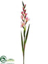 Silk Plants Direct Gladiolus Spray - Pink - Pack of 12