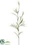 Silk Plants Direct River Willow Grass Spray - Green - Pack of 12