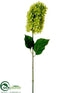 Silk Plants Direct Hydrangea Spray - Lime - Pack of 12