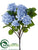 Hydrangea Branch - Blue Gray - Pack of 2