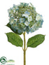 Silk Plants Direct Hydrangea Spray - Aqua Two Tone - Pack of 12