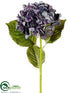 Silk Plants Direct Hydrangea Spray - Blue Purple - Pack of 12