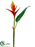 Silk Plants Direct Heliconia Spray - Flame - Pack of 8