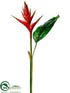 Silk Plants Direct Heliconia Spray - Red - Pack of 8