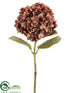 Silk Plants Direct Hydrangea Spray - Plum Green - Pack of 6