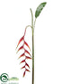 Silk Plants Direct Heliconia Hanging Spray - Red Green - Pack of 6