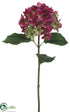 Silk Plants Direct Hydrangea Spray - Fuchsia Green - Pack of 12