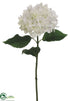 Silk Plants Direct Hydrangea Spray - White - Pack of 12