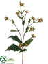 Silk Plants Direct Heliopsis Spray - Green Burgundy - Pack of 12