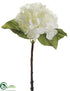 Silk Plants Direct Hydrangea Spray - Cream - Pack of 12