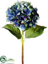 Silk Plants Direct Hydrangea Spray - Blue Olive Green - Pack of 12