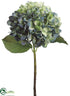 Silk Plants Direct Hydrangea Spray - Green Blue - Pack of 12