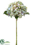 Silk Plants Direct Hydrangea Spray - Lime Orchid - Pack of 12