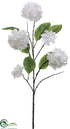 Silk Plants Direct Hydrangea Spray - White - Pack of 12