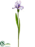 Silk Plants Direct Bearded Iris Spray - Lavender - Pack of 6