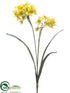 Silk Plants Direct Jonquil Spray - Yellow Gold - Pack of 12