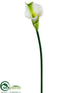 Silk Plants Direct Calla Lily Spray - White Green - Pack of 12