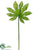 Baby Aralia Leaf Spray - Green - Pack of 12