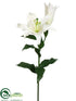 Silk Plants Direct Oriental Lily Spray - Cream - Pack of 12