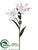 Lily Spray - White - Pack of 4