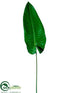Silk Plants Direct Elephant Ear Leaf Spray - Green - Pack of 6