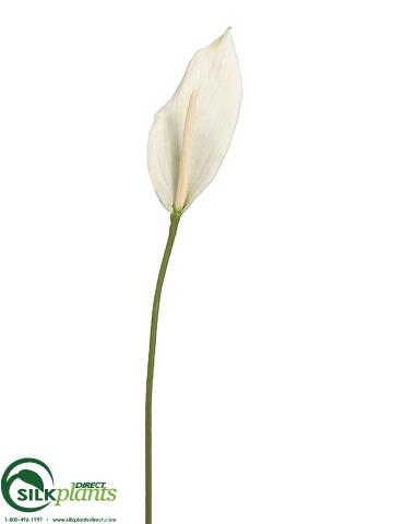 fake peace lily plant Silk Plants Direct Peace Lily Spray - Plum Green