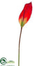 Silk Plants Direct Peace Lily Spray - Red Green - Pack of 12