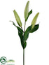 Silk Plants Direct Lily Bud Spray - Green - Pack of 12