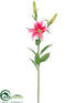 Silk Plants Direct Casablanca Lily Spray - Tea Berry - Pack of 6