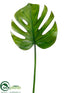 Silk Plants Direct Split Philodendron Leaf Spray - Green - Pack of 12