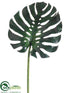 Silk Plants Direct Monstera Leaf Spray - Green - Pack of 12