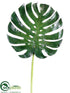 Silk Plants Direct Large Monstera Leaf Spray - Green - Pack of 6