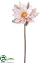 Silk Plants Direct Water Lily Spray - Ivory Pink - Pack of 8