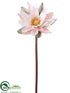 Silk Plants Direct Water Lily Spray - Ivory Pink - Pack of 8