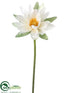 Silk Plants Direct Water Lily Spray - Ivory - Pack of 8