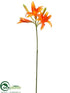 Silk Plants Direct Day Lily Spray - Orange - Pack of 12