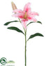 Silk Plants Direct Casablanca Lily Spray - Pink - Pack of 12