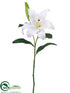 Silk Plants Direct Casablanca Lily Spray - White - Pack of 12