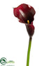 Silk Plants Direct Mini Calla Lily Spray - Plum - Pack of 12