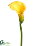 Silk Plants Direct Mini Calla Lily Spray - Yellow - Pack of 12