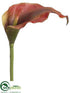 Silk Plants Direct Calla Lily Spray - Brick Green - Pack of 12