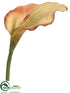 Silk Plants Direct Calla Lily Spray - Honey Brick - Pack of 12