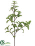 Silk Plants Direct Mint Leaf Spray - Green - Pack of 12