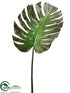 Silk Plants Direct Monstera Leaf Spray - Green Brown - Pack of 6